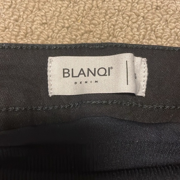 Blanqi maternity black clean wash denim support skinny jeans, 6 - Picture 3 of 5
